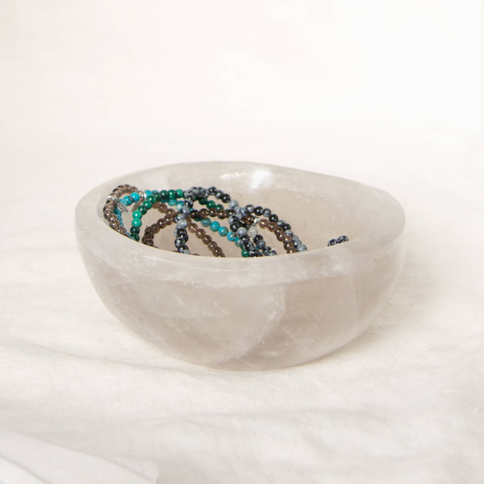 Clear Quartz Crystal Bowl - 1 of a Kind - Large