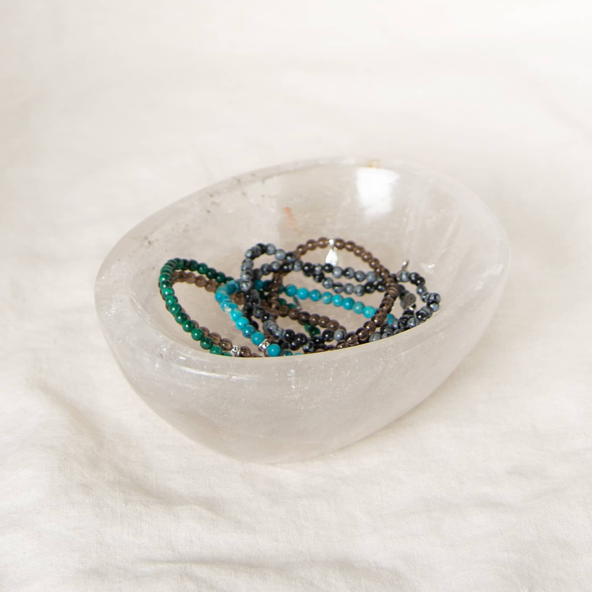 Clear Quartz Crystal Bowl - 1 of a Kind - Large