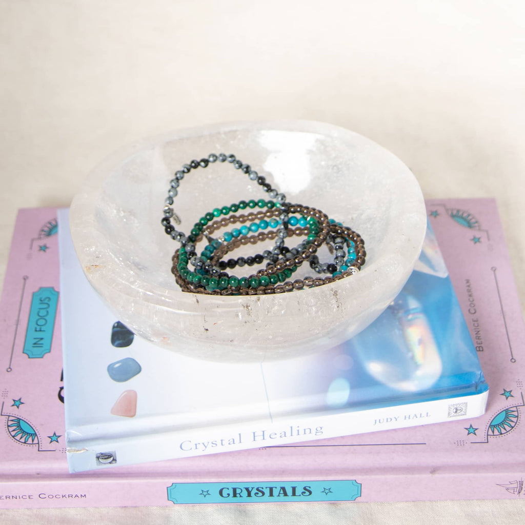 Clear Quartz Crystal Bowl - 1 of a Kind - Large