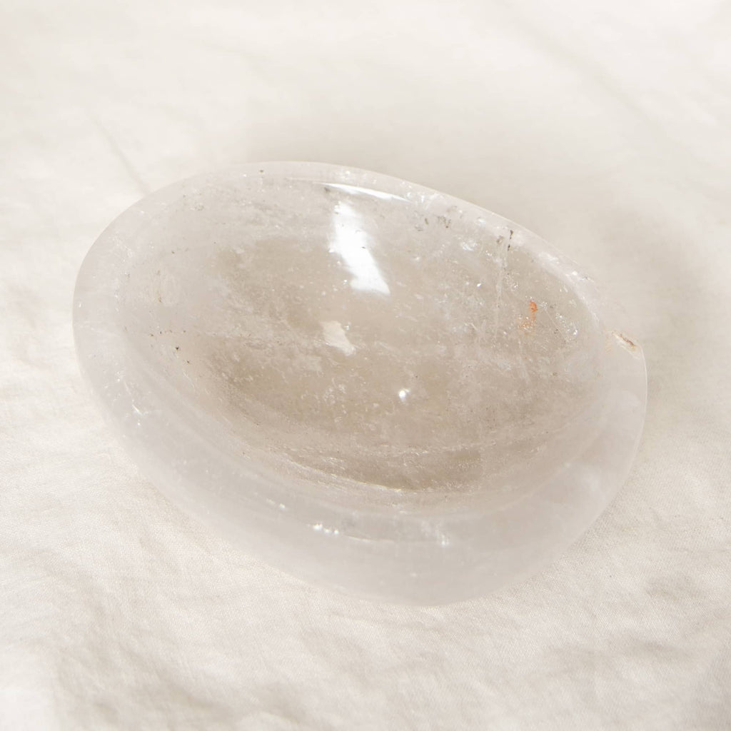 Clear Quartz Crystal Bowl - 1 of a Kind - Large