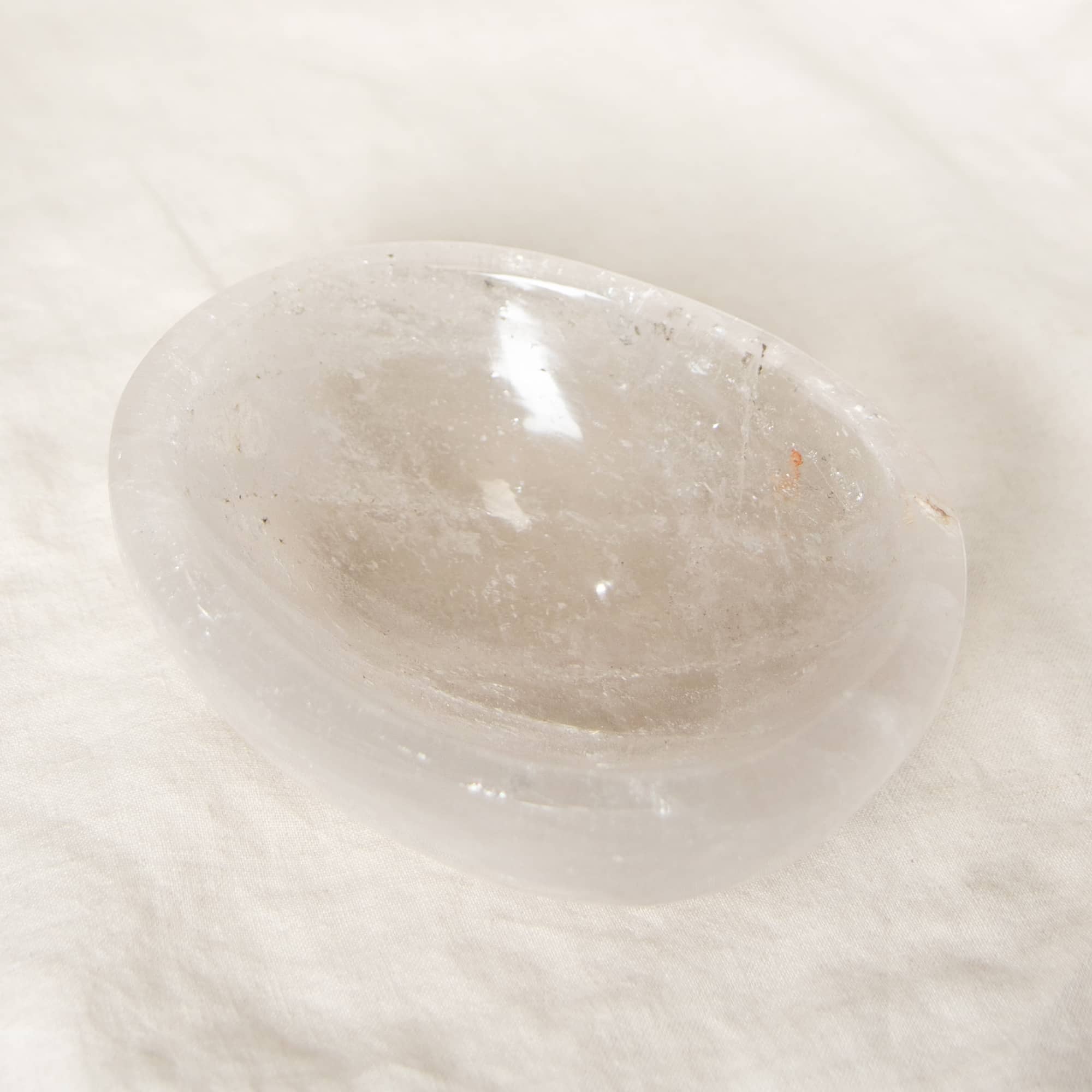 Clear Quartz Crystal Bowl - 1 of a Kind - Large