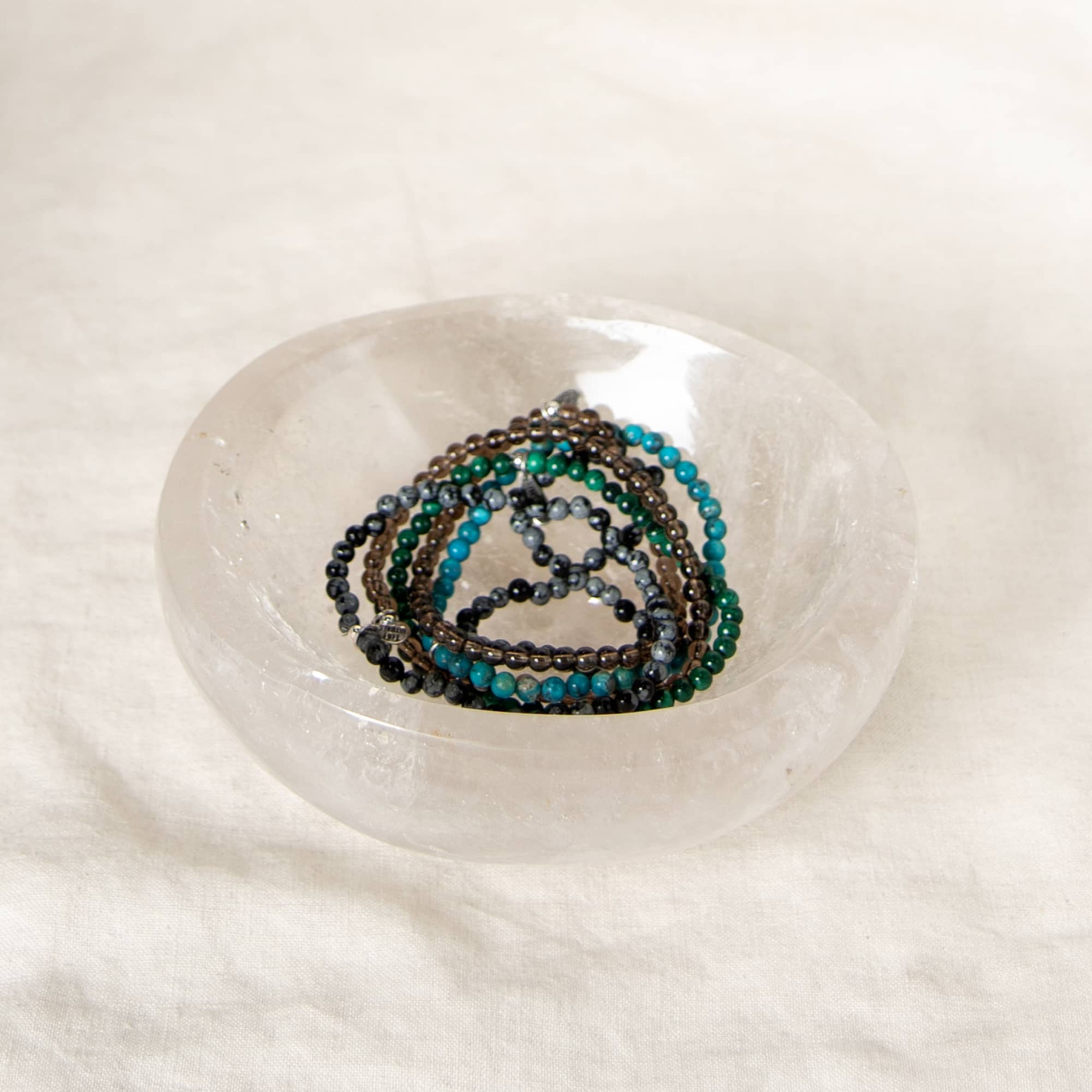 Clear Quartz Crystal Bowl - 1 of a Kind - Large