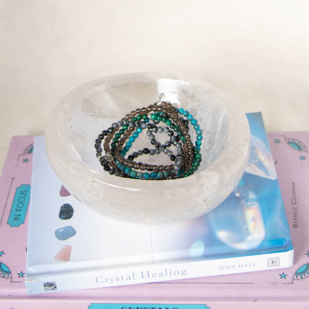 Clear Quartz Crystal Bowl - 1 of a Kind - Large