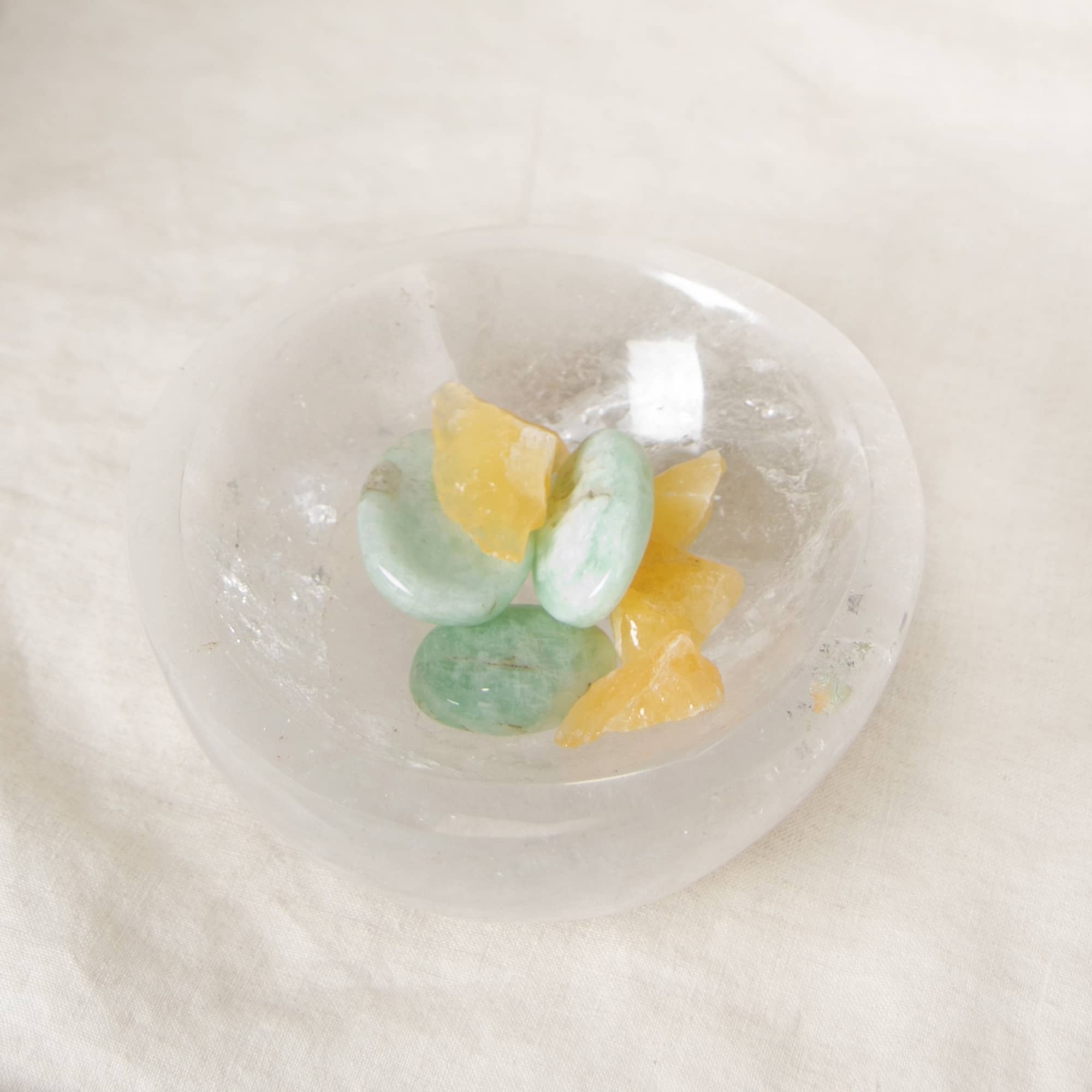 Clear Quartz Crystal Bowl - 1 of a Kind - Large