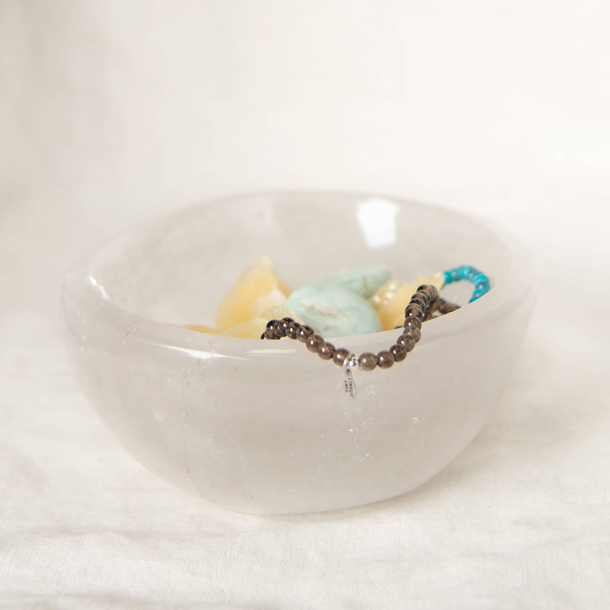 Clear Quartz Crystal Bowl - 1 of a Kind - Large