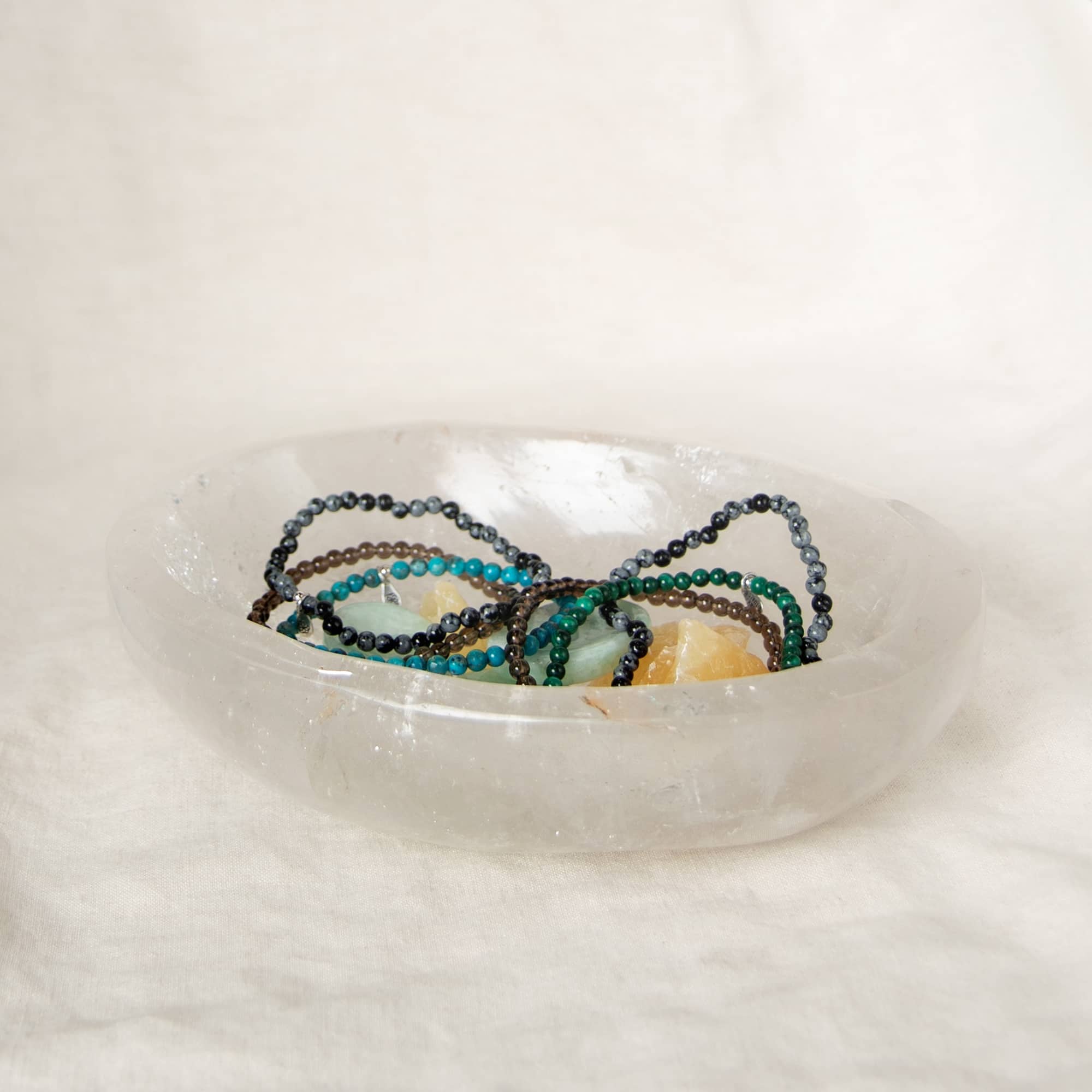 Clear Quartz Crystal Bowl - 1 of a Kind - Large