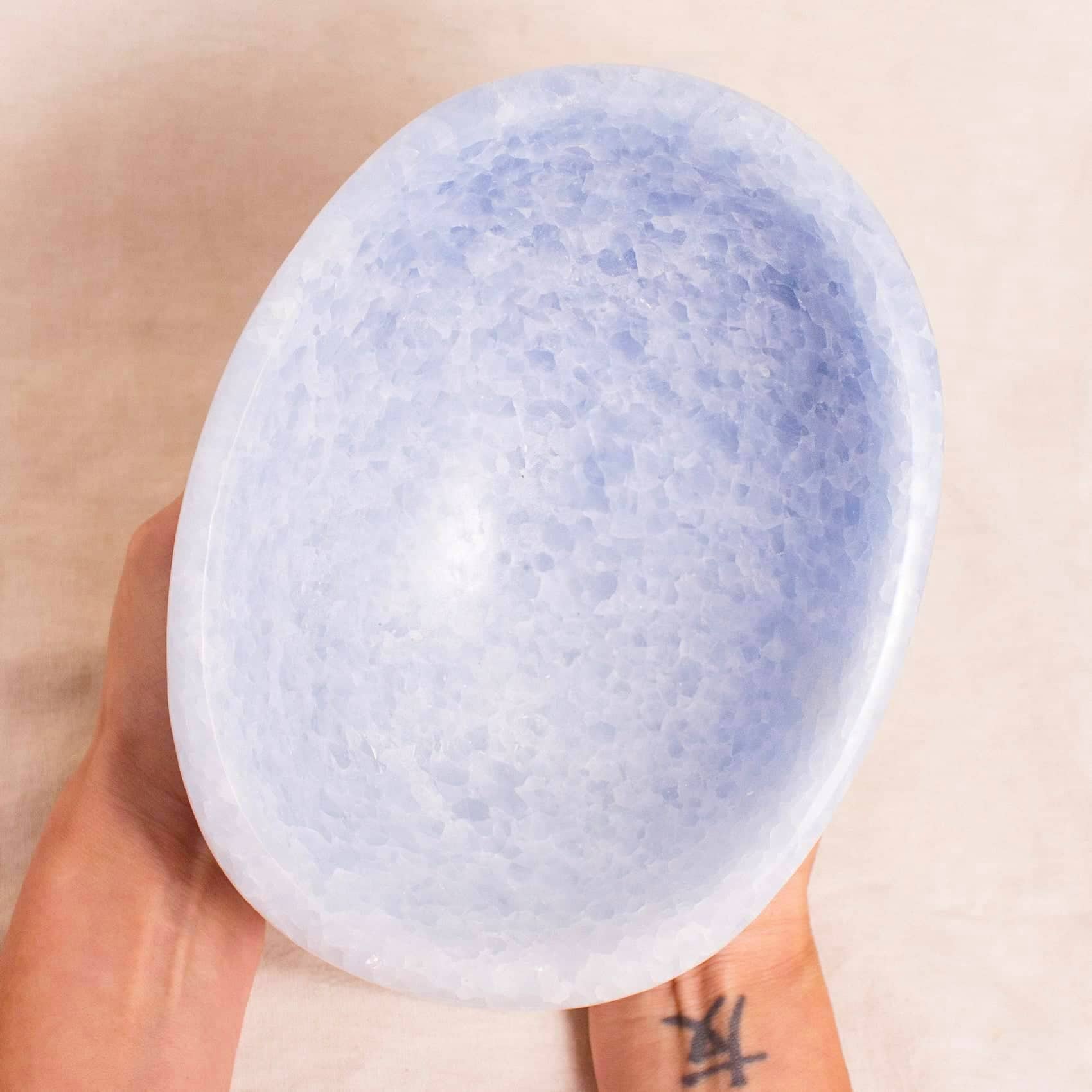 Blue Calcite Freeform Crystal Bowls - 1 of a Kind