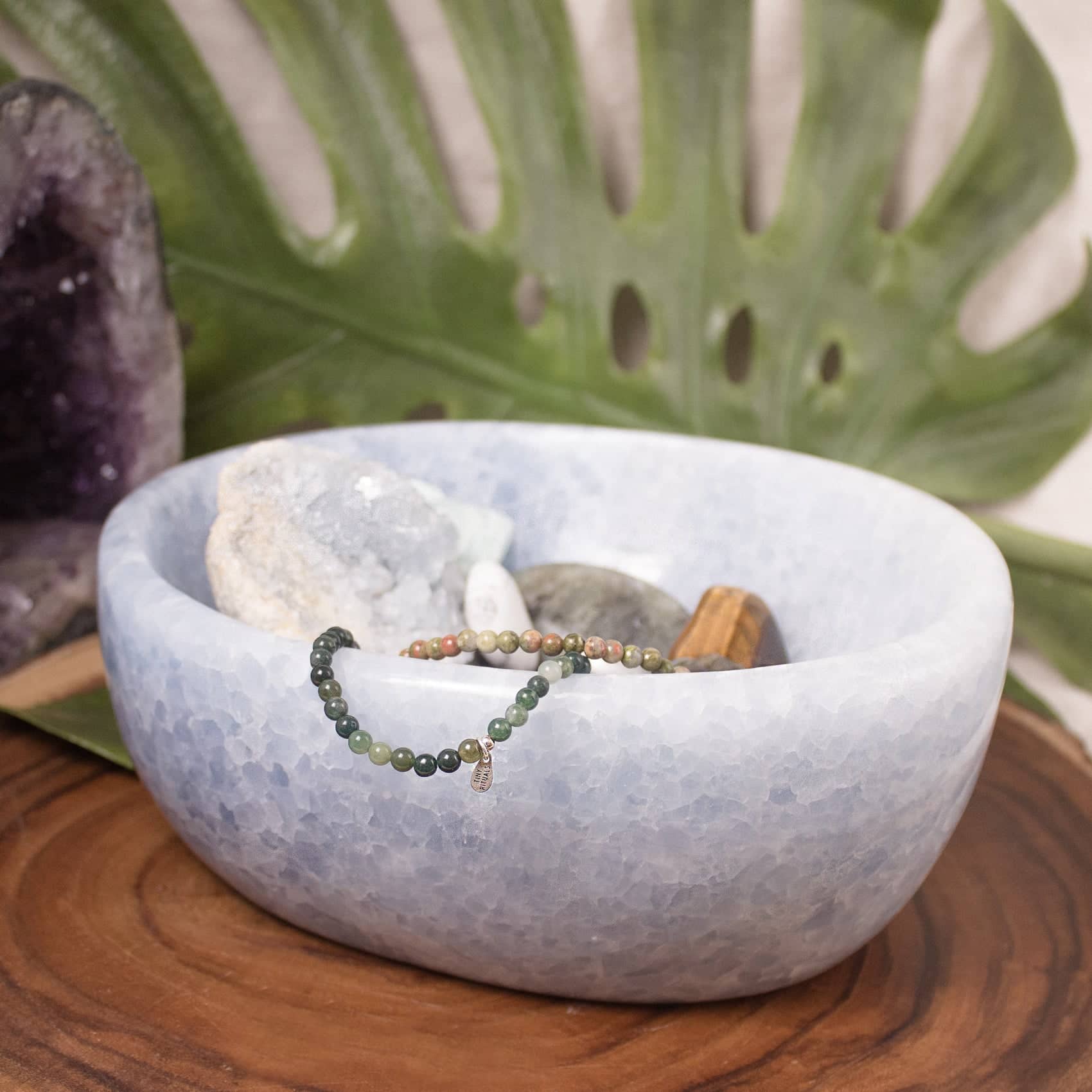 Blue Calcite Freeform Crystal Bowls - 1 of a Kind