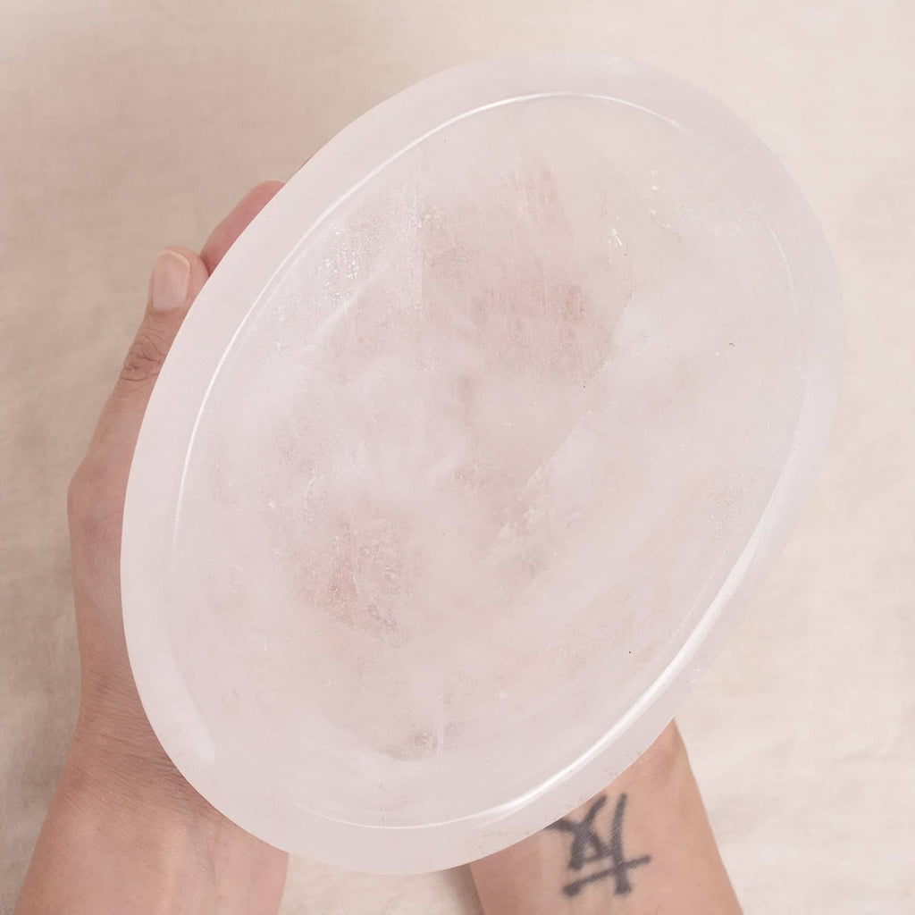 Clear Quartz Crystal Bowl - 1 of a Kind - Large