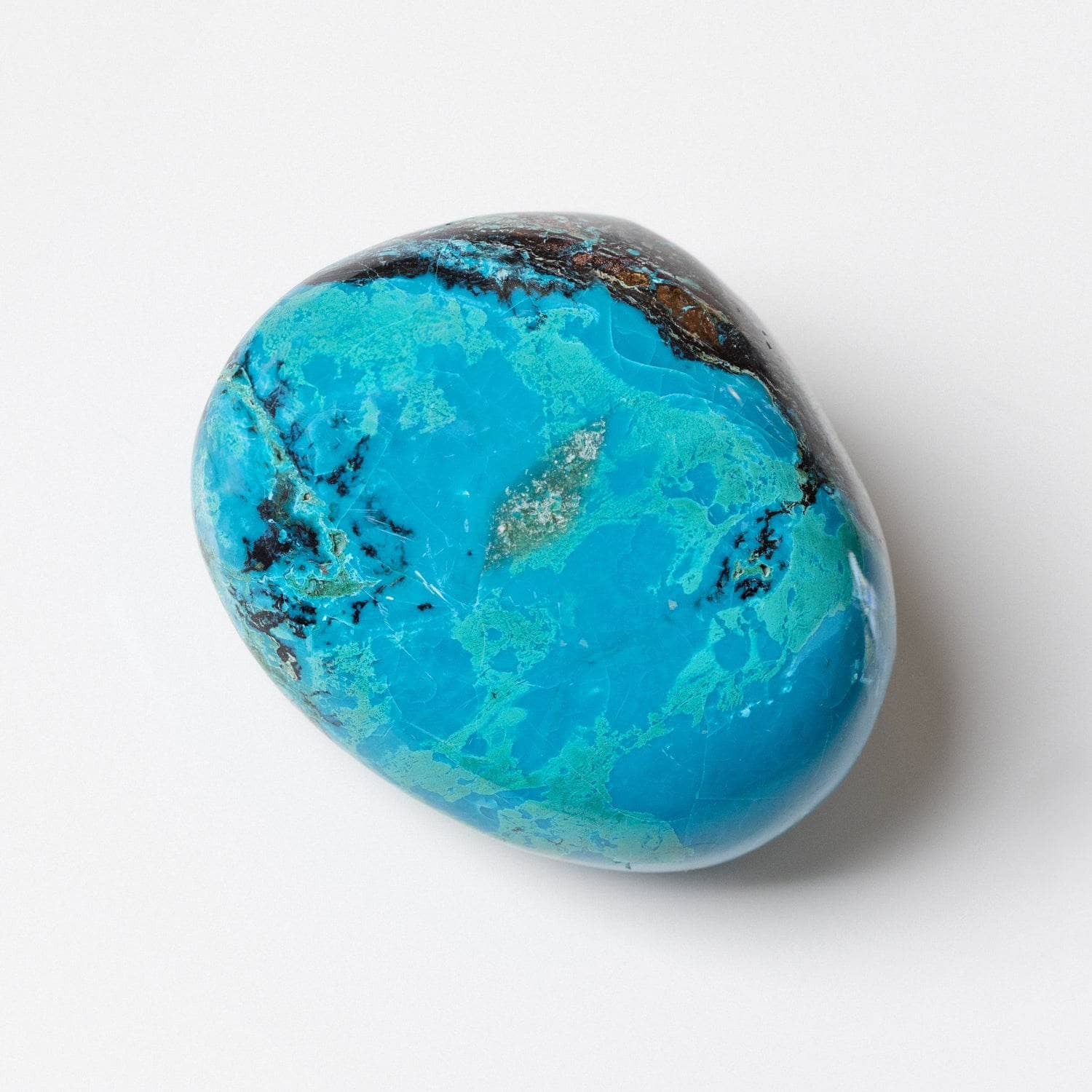 Peruvian Chrysocolla Palm Stone