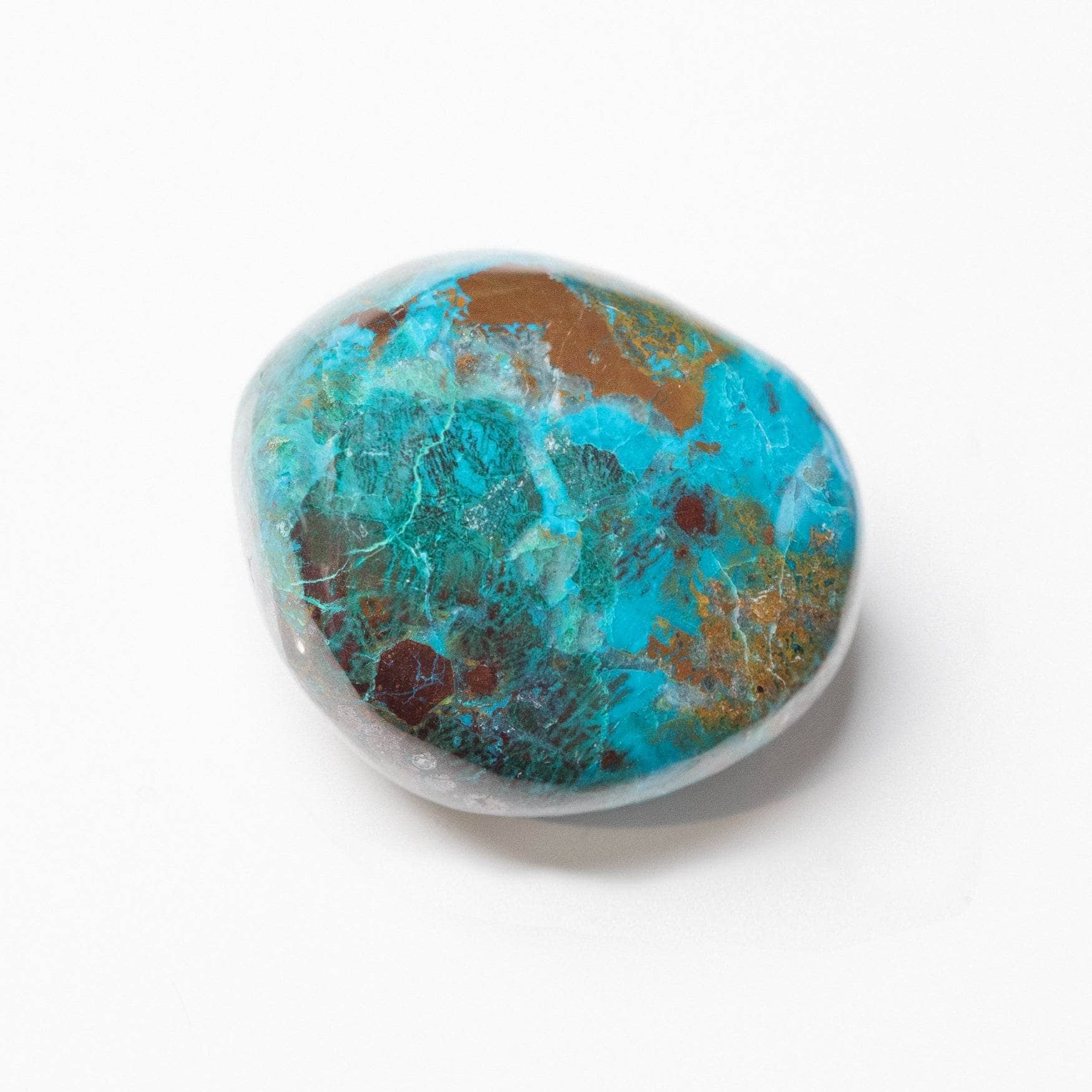Peruvian Chrysocolla Palm Stone