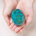 Peruvian Chrysocolla Palm Stone
