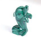 Malachite Dolphin - Hand Carved - 1 of a Kind
