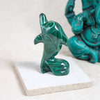 Malachite Dolphin - Hand Carved - 1 of a Kind
