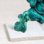 Malachite Dolphin - Hand Carved - 1 of a Kind