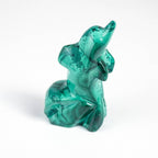 Malachite Dolphin - Hand Carved - 1 of a Kind