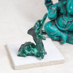 Malachite Dolphin - Hand Carved - 1 of a Kind