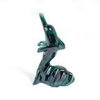 Malachite Dolphin - Hand Carved - 1 of a Kind