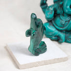 Malachite Dolphin - Hand Carved - 1 of a Kind