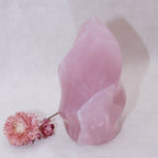 Rose Quartz Flame Crystals - 1 of a Kind