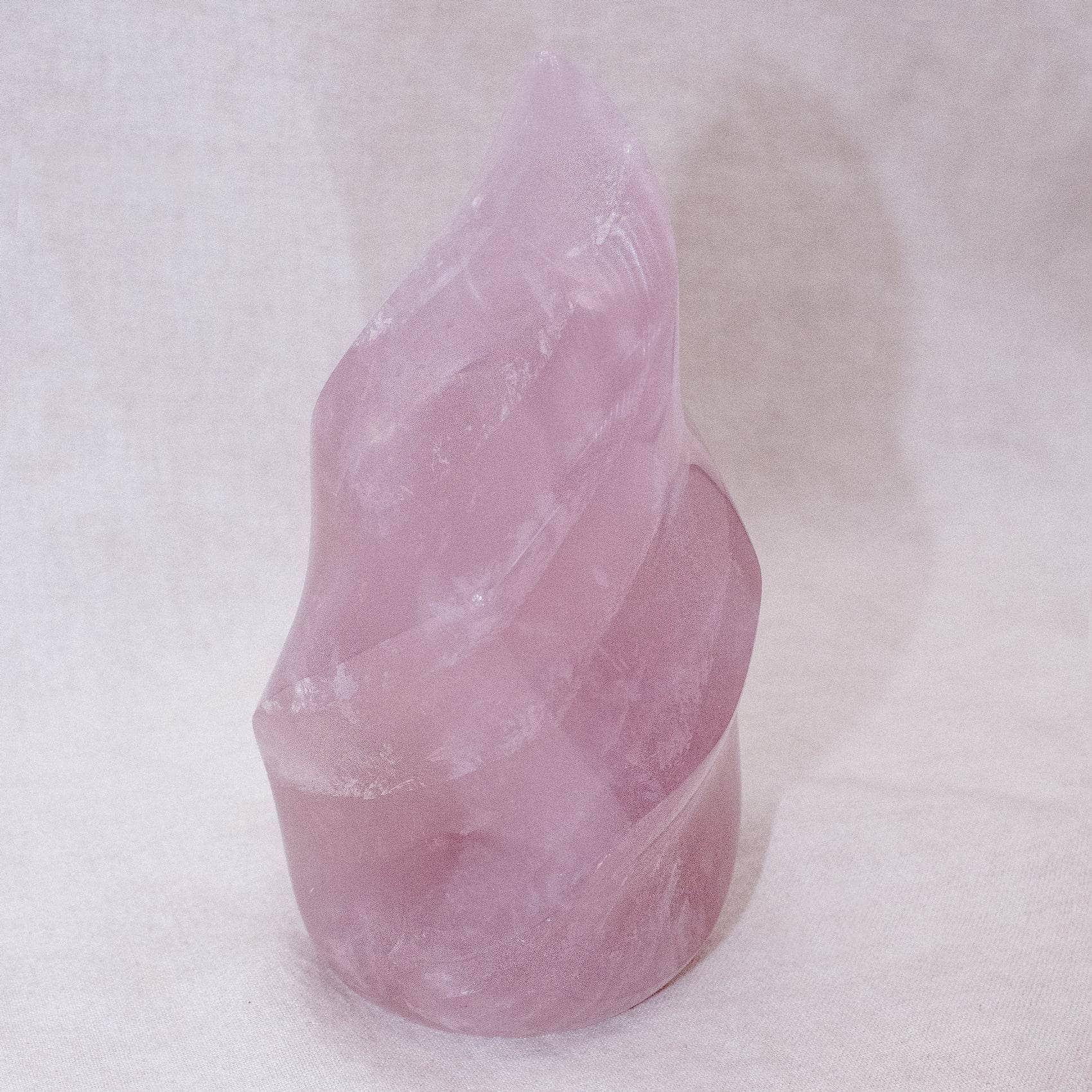 Rose Quartz Flame Crystals - 1 of a Kind