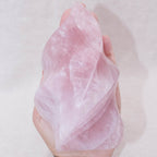 Rose Quartz Flame Crystals - 1 of a Kind