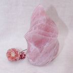 Rose Quartz Flame Crystals - 1 of a Kind