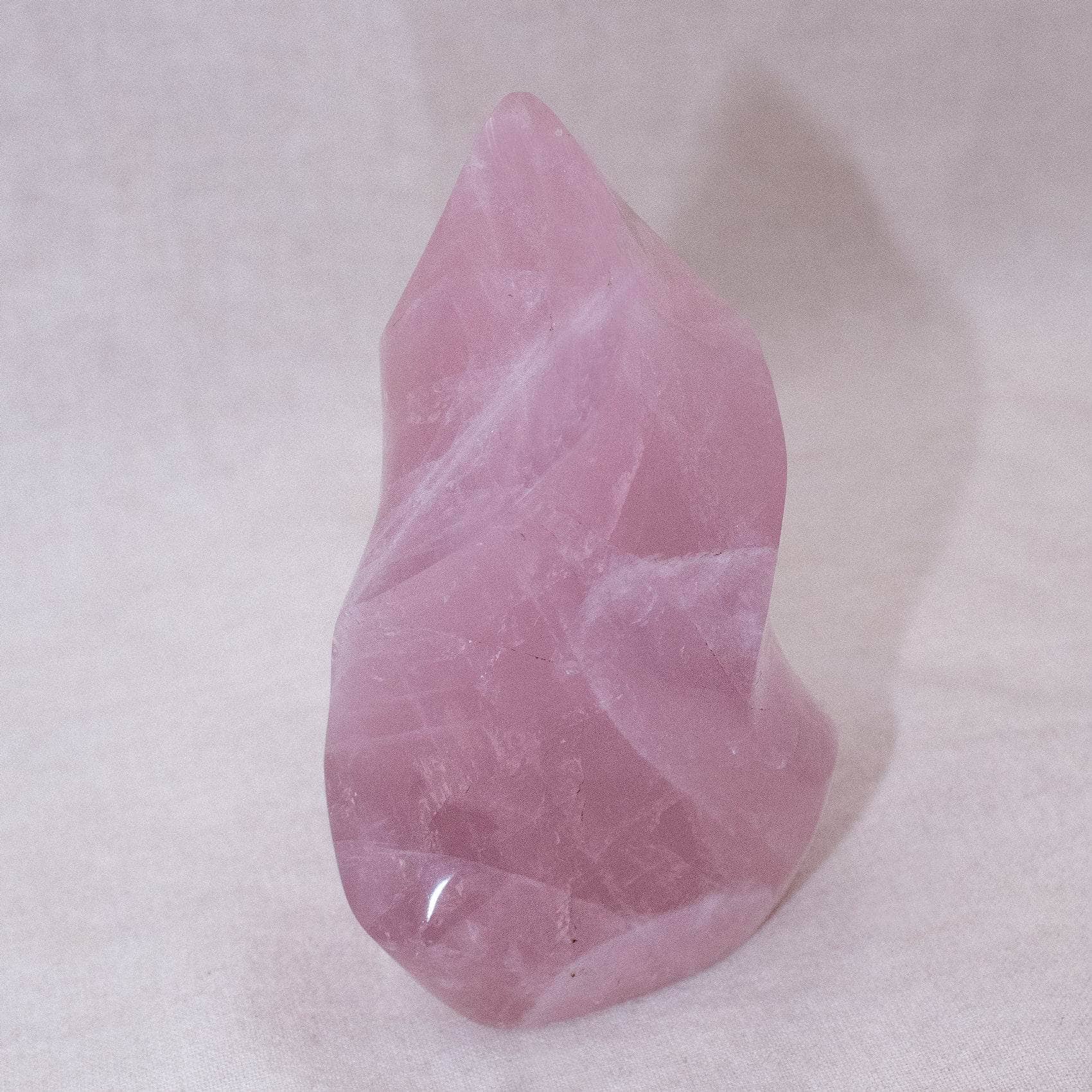 Rose Quartz Flame Crystals - 1 of a Kind