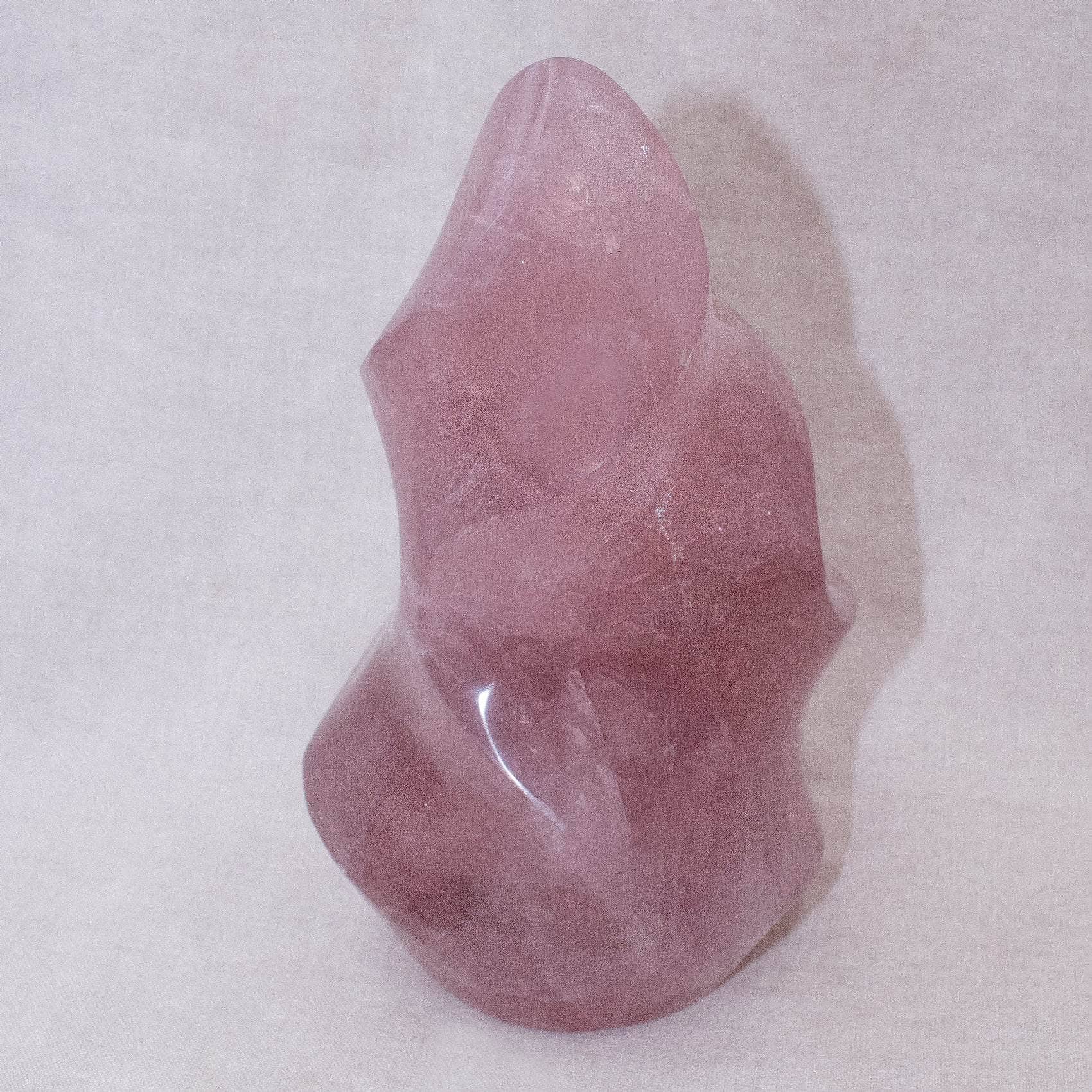 Rose Quartz Flame Crystals - 1 of a Kind