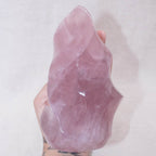 Rose Quartz Flame Crystals - 1 of a Kind