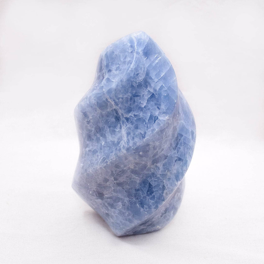 Blue Calcite Crystals Flame
