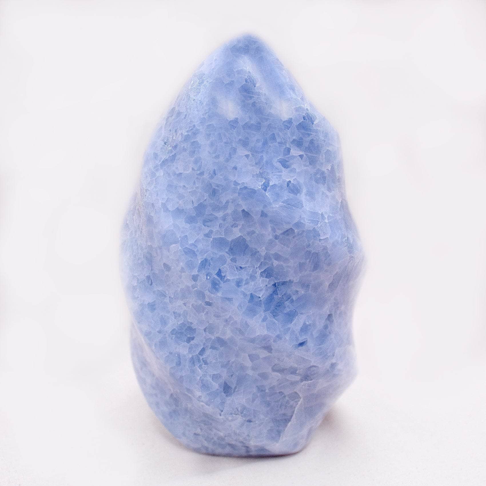 Blue Calcite Crystals Flame