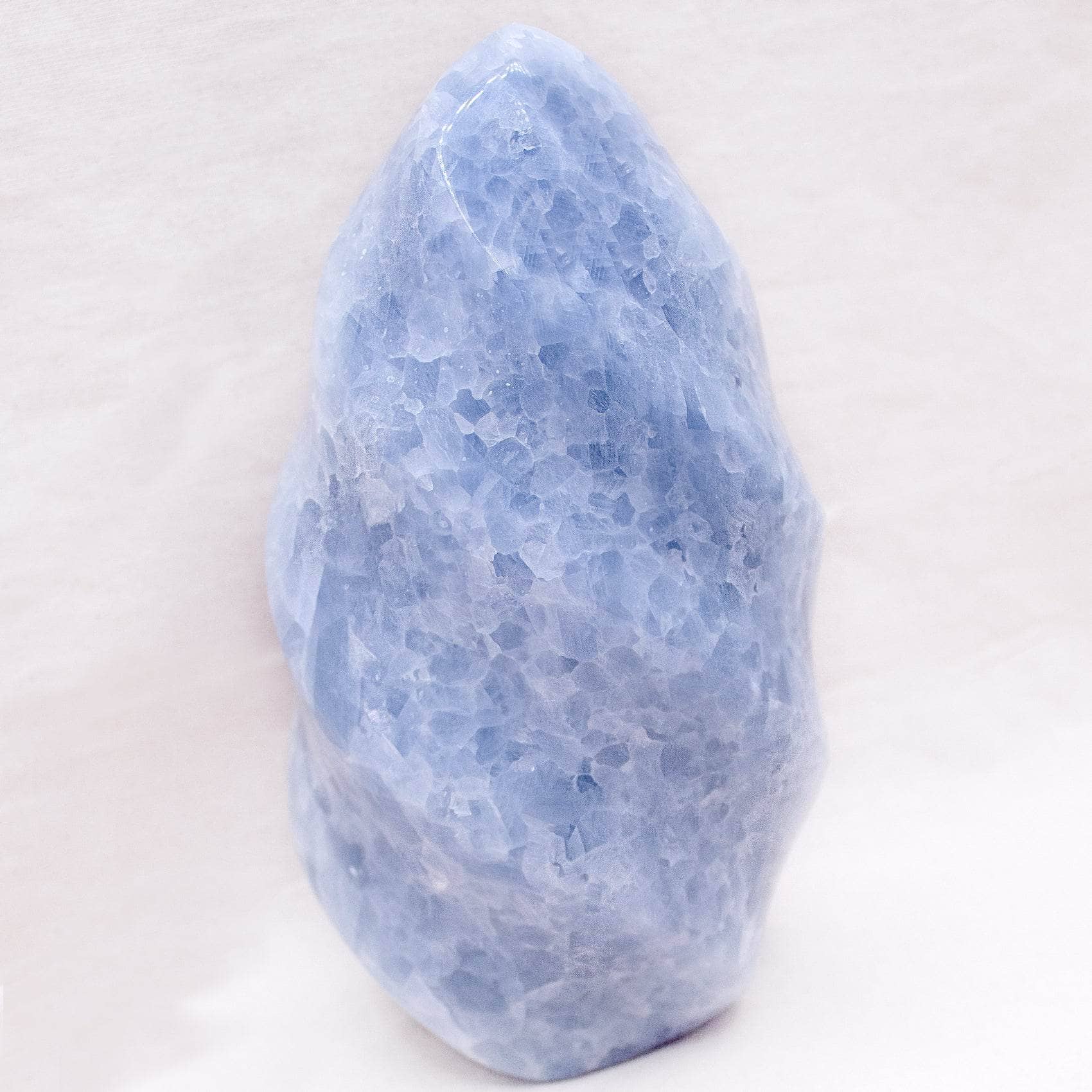 Blue Calcite Crystals Flame