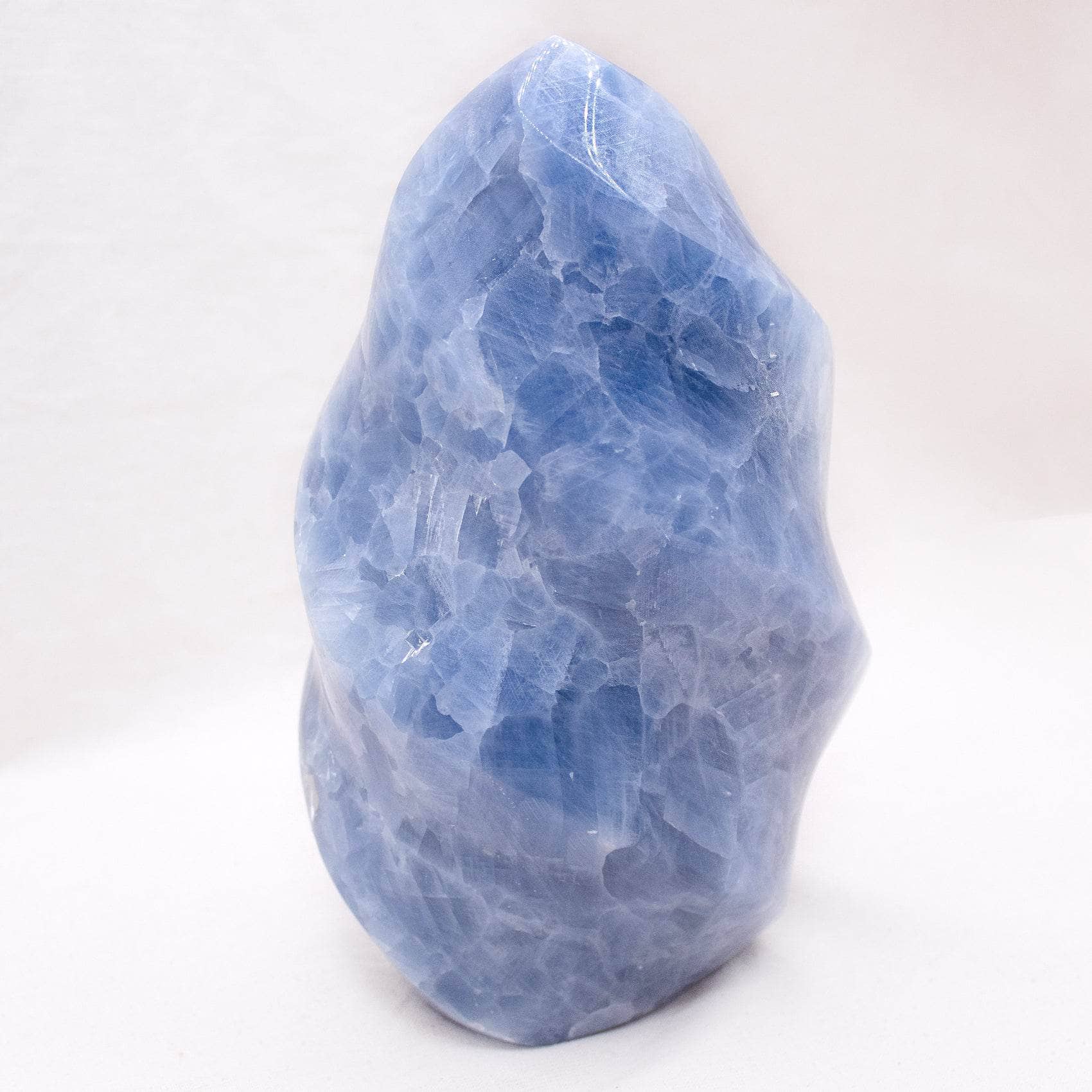Blue Calcite Crystals Flame