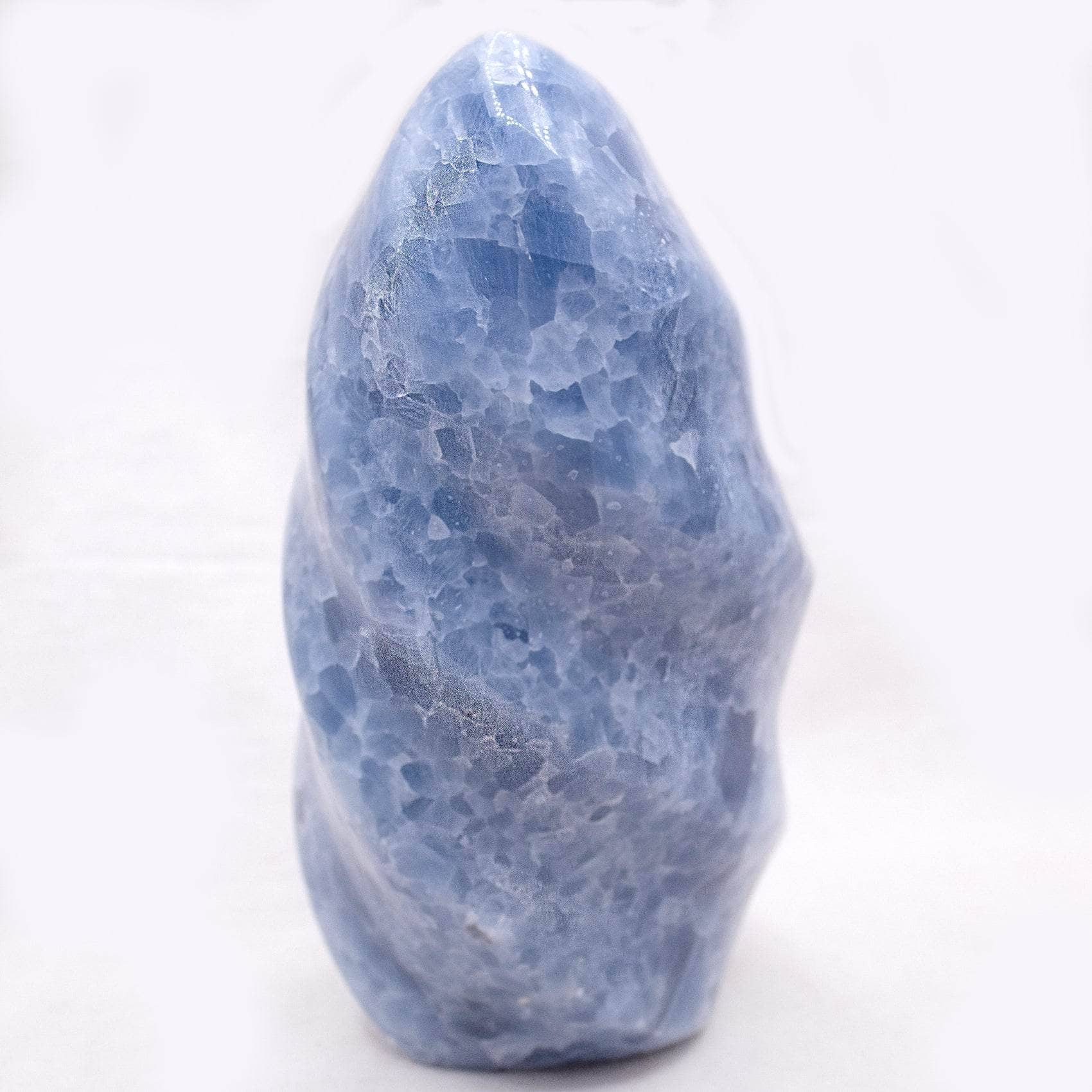 Blue Calcite Crystals Flame