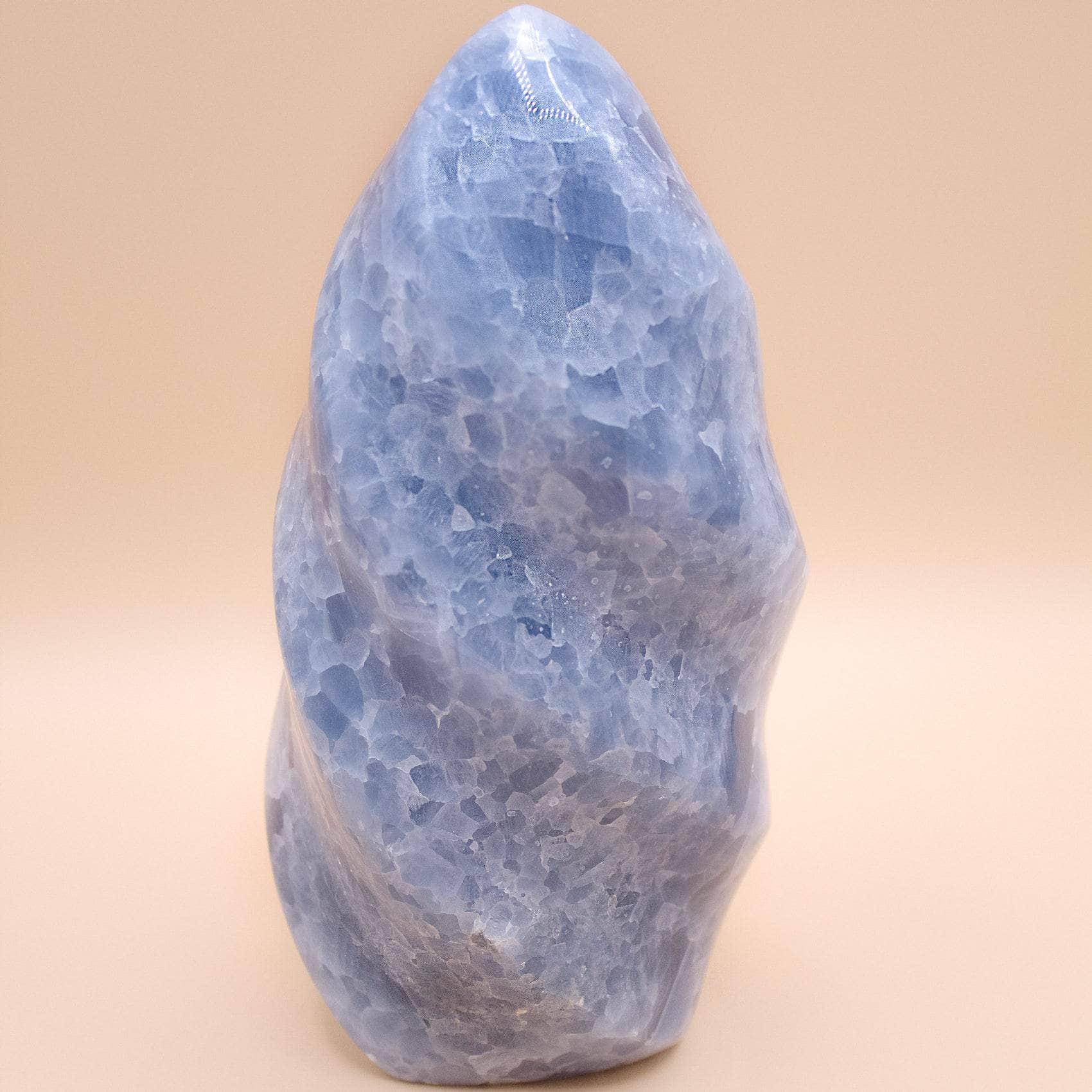 Blue Calcite Crystals Flame