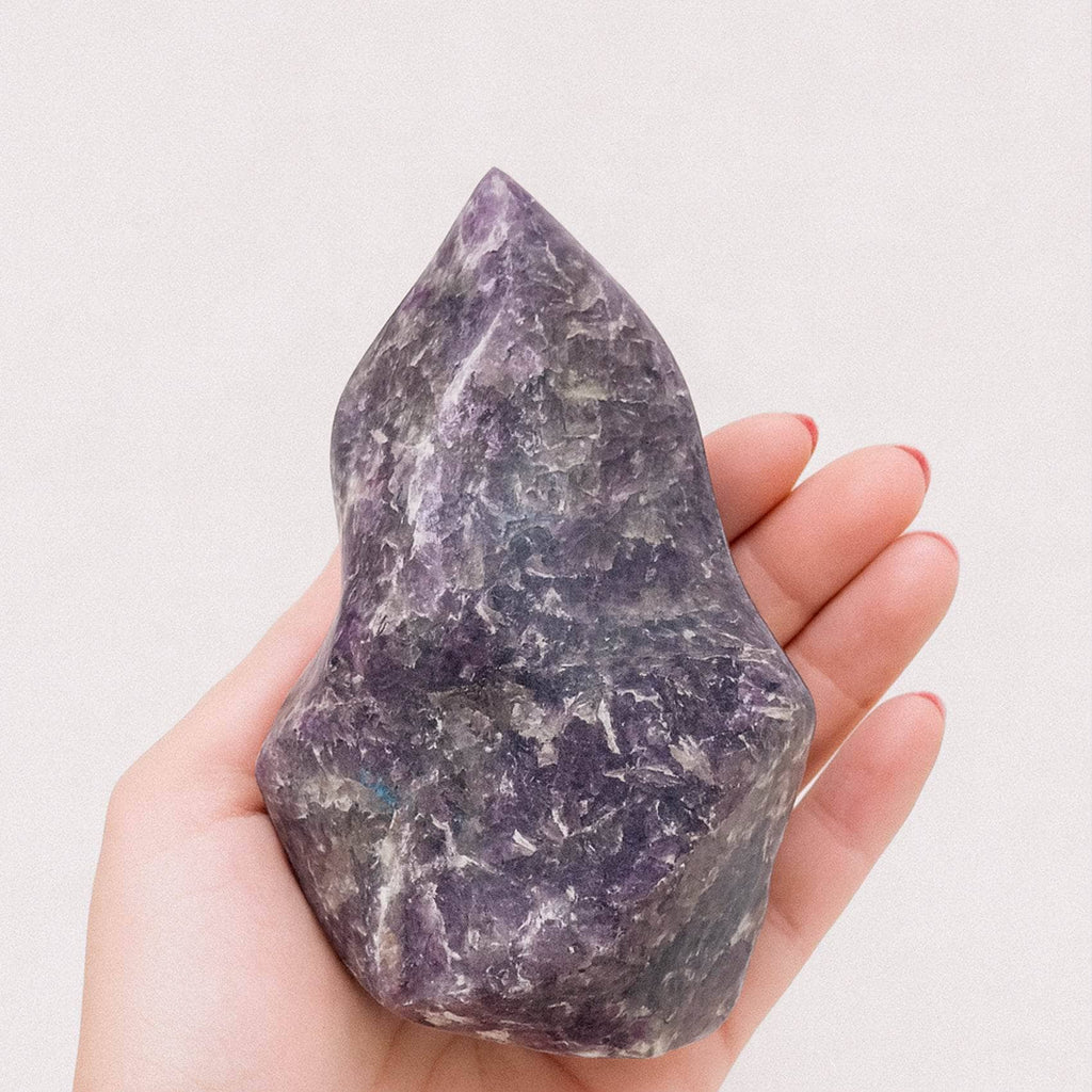 Lepidolite Flame Freeform