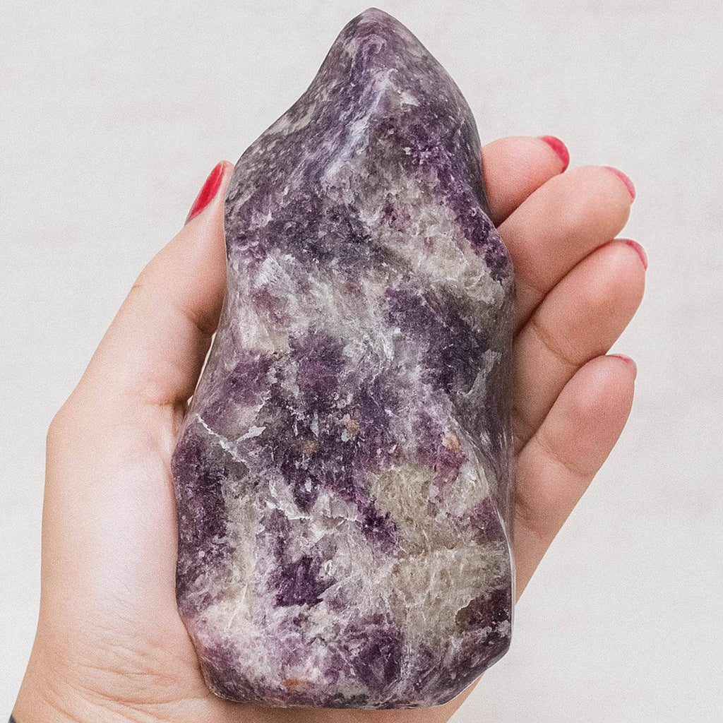 Lepidolite Flame Freeform