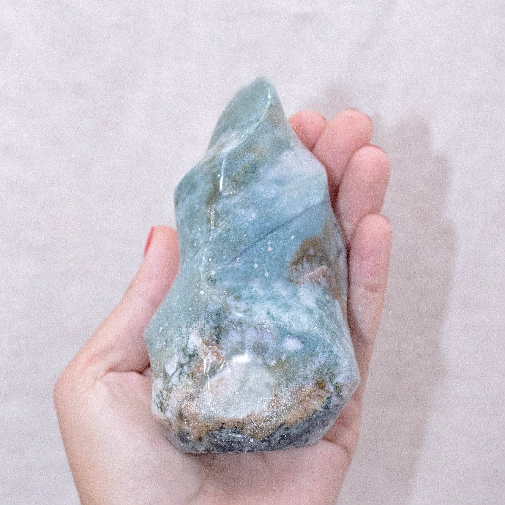 Ocean Jasper Flame- AAA Premium Quality