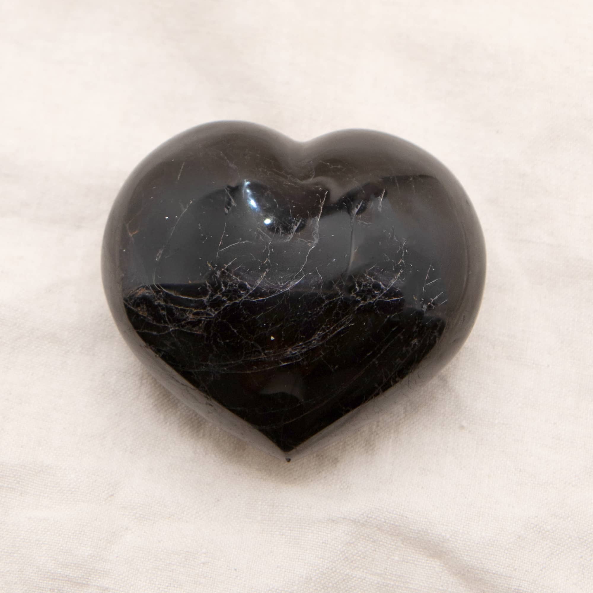 Black Tourmaline Heart - 1 of a Kind - AAA Premium Quality