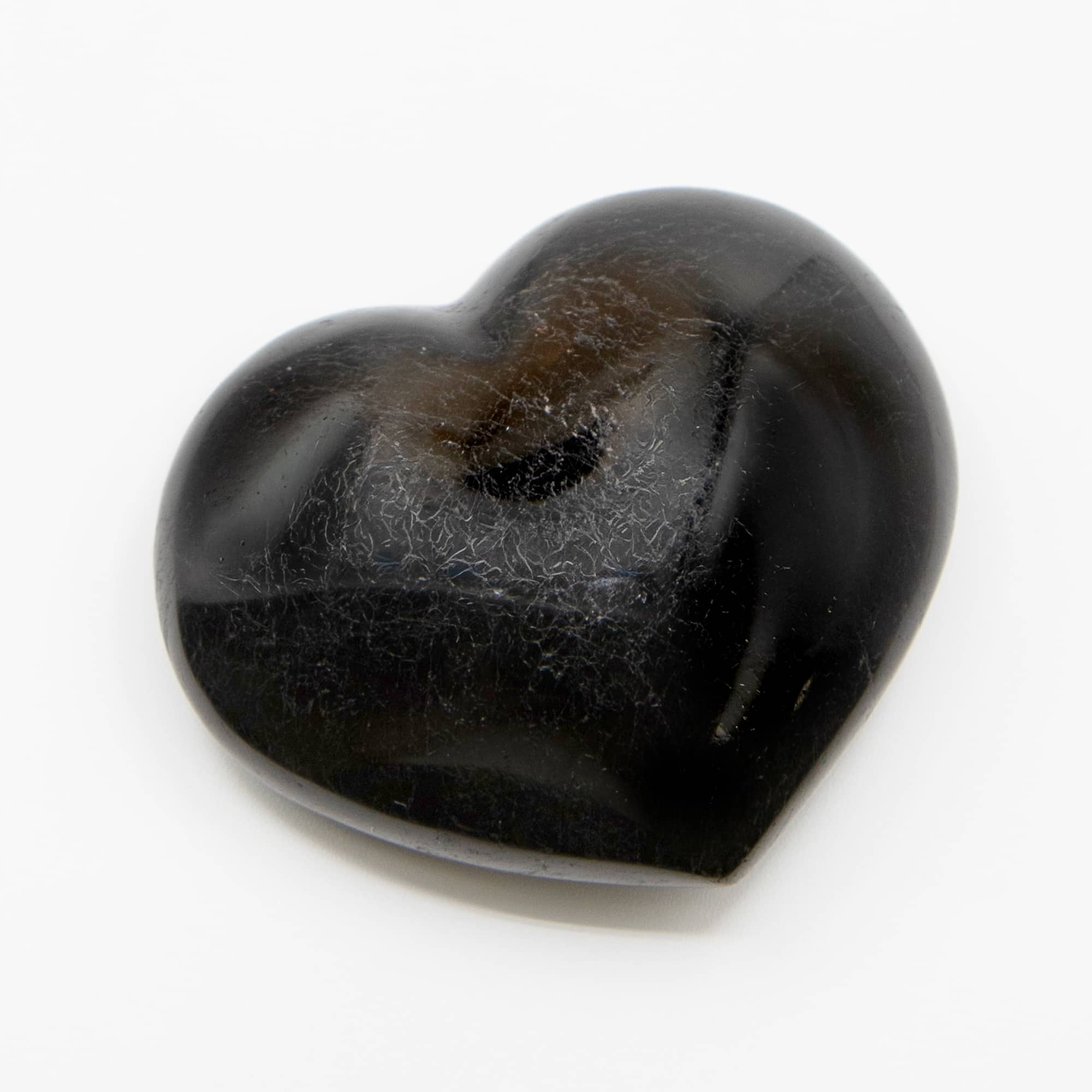 Black Tourmaline Heart - 1 of a Kind - AAA Premium Quality