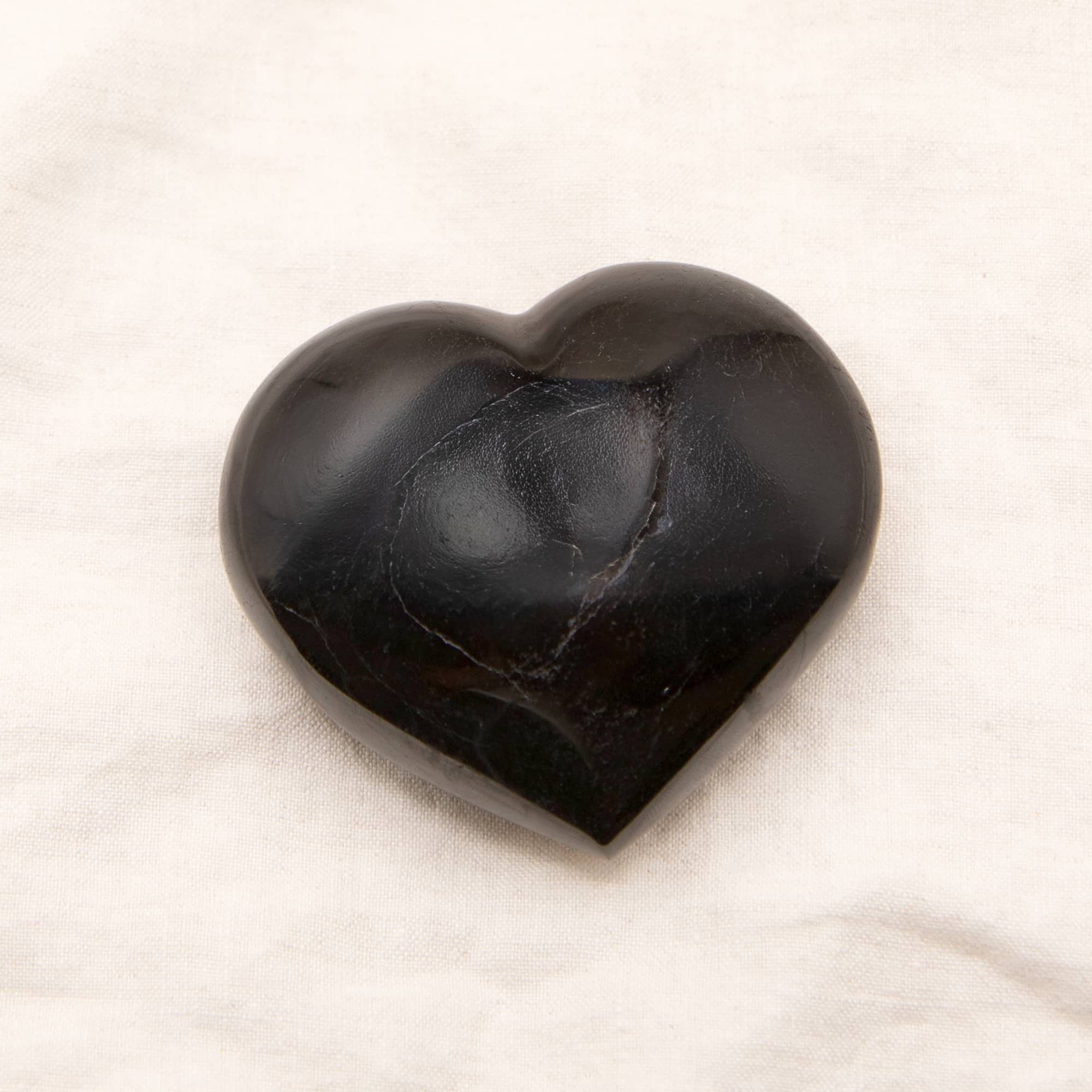 Black Tourmaline Heart - 1 of a Kind - AAA Premium Quality