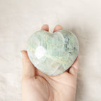 Rare Green Moonstone Heart - 1 of a Kind