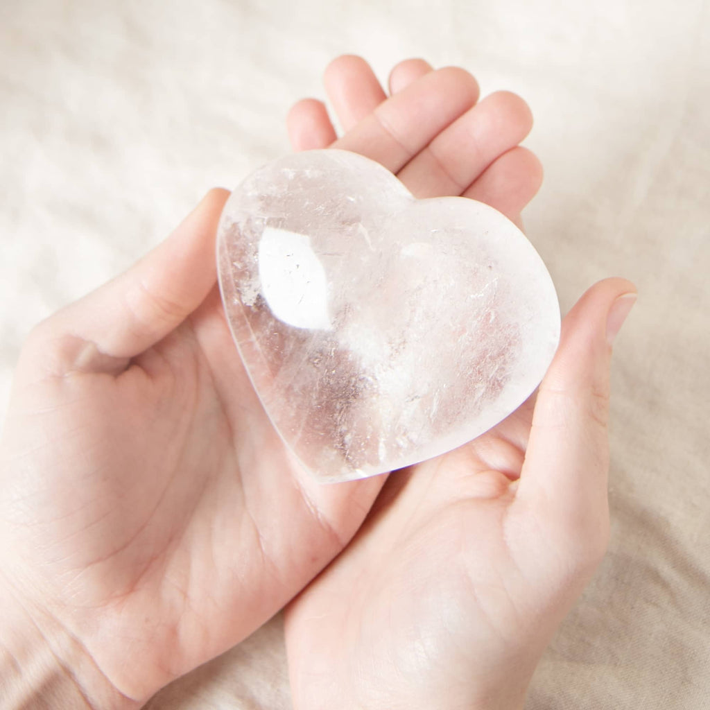 Clear Quartz Hearts - 1 of a Kind - AAA Premium Quality