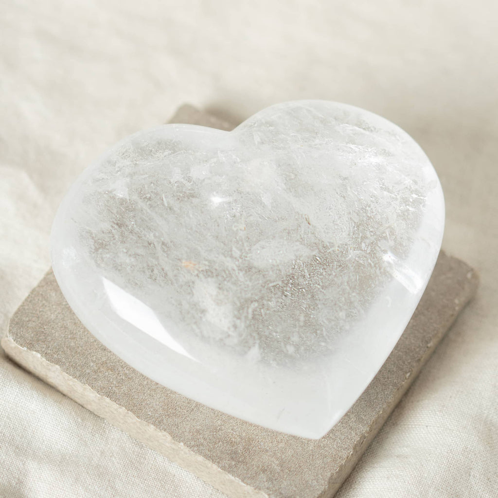 Clear Quartz Hearts - 1 of a Kind - AAA Premium Quality