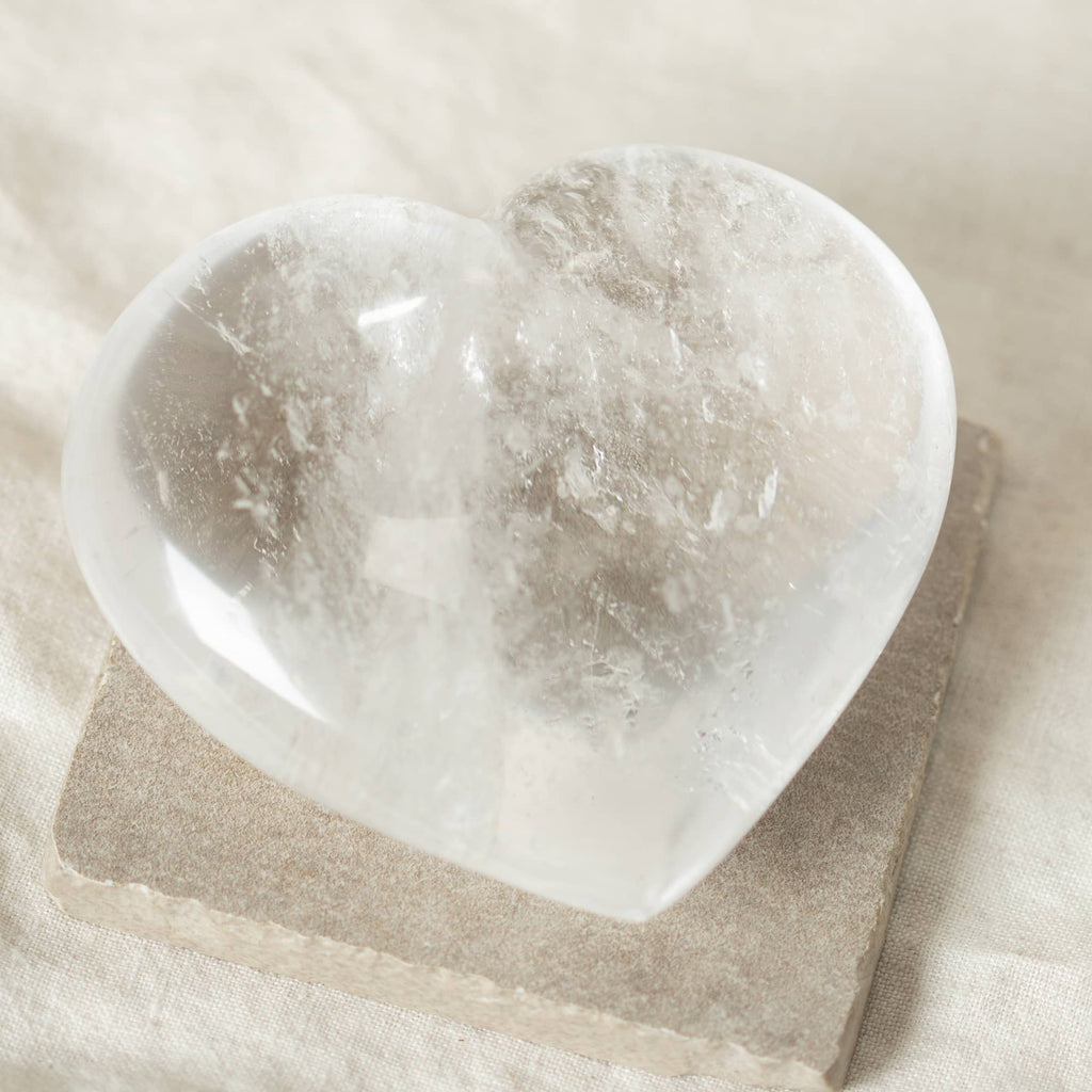 Clear Quartz Hearts - 1 of a Kind - AAA Premium Quality
