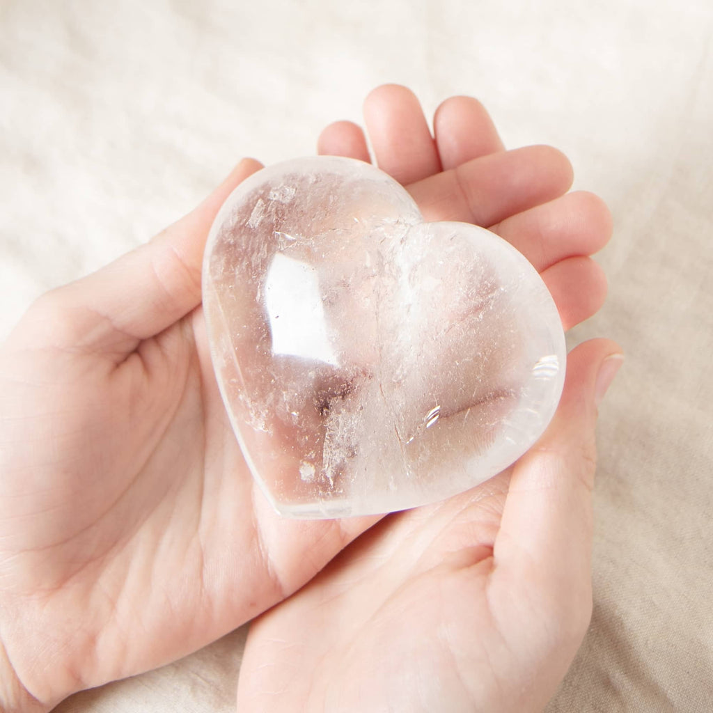 Clear Quartz Hearts - 1 of a Kind - AAA Premium Quality