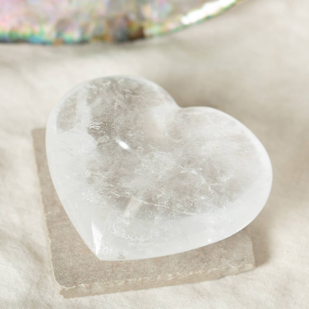 Clear Quartz Hearts - 1 of a Kind - AAA Premium Quality