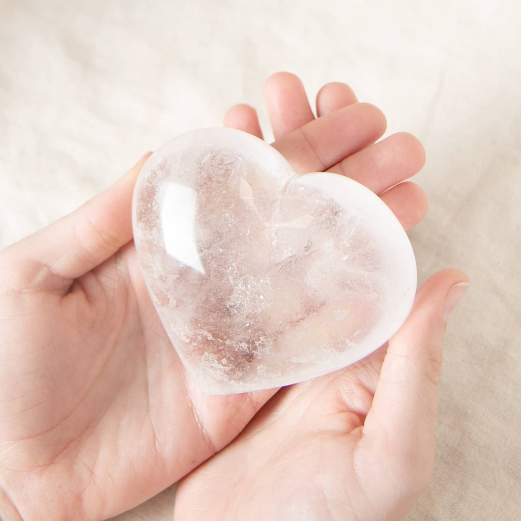 Clear Quartz Hearts - 1 of a Kind - AAA Premium Quality