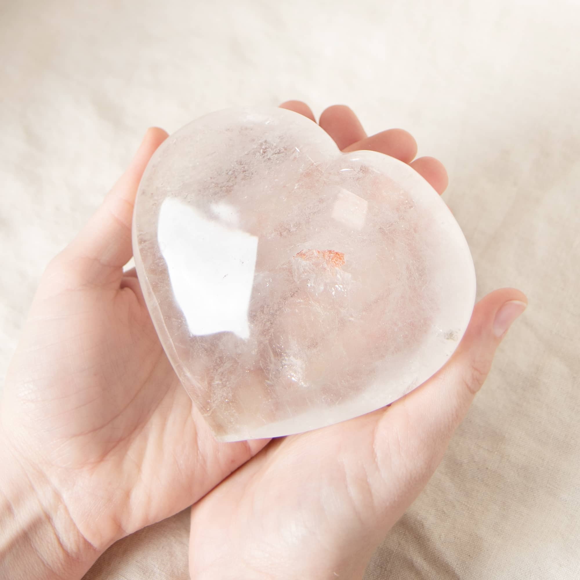 Clear Quartz Hearts - 1 of a Kind - AAA Premium Quality